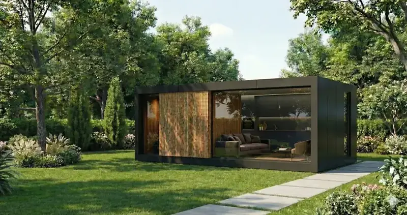 Interieur licht hout en planten